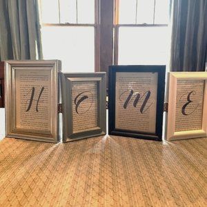 "HOME" Framed Dictionary Print